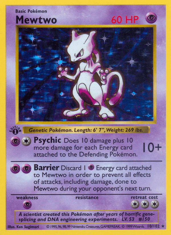 Mewtwo (Base) #10 card art
