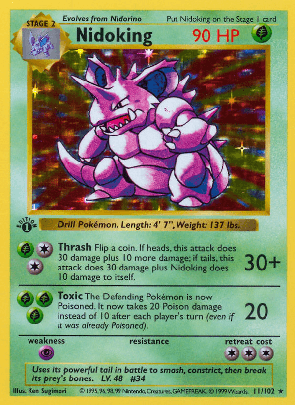 Nidoking (Base) #11 card art