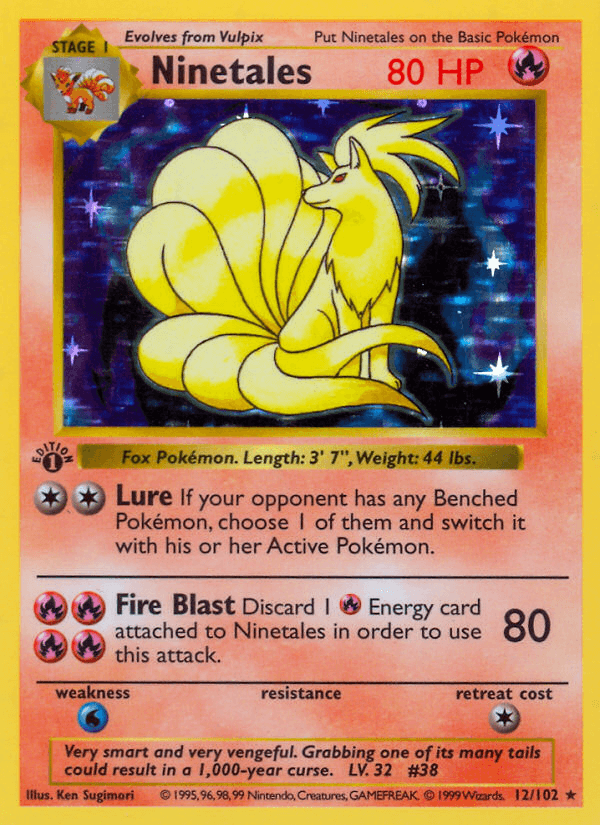 Ninetales (Base) #12 card art