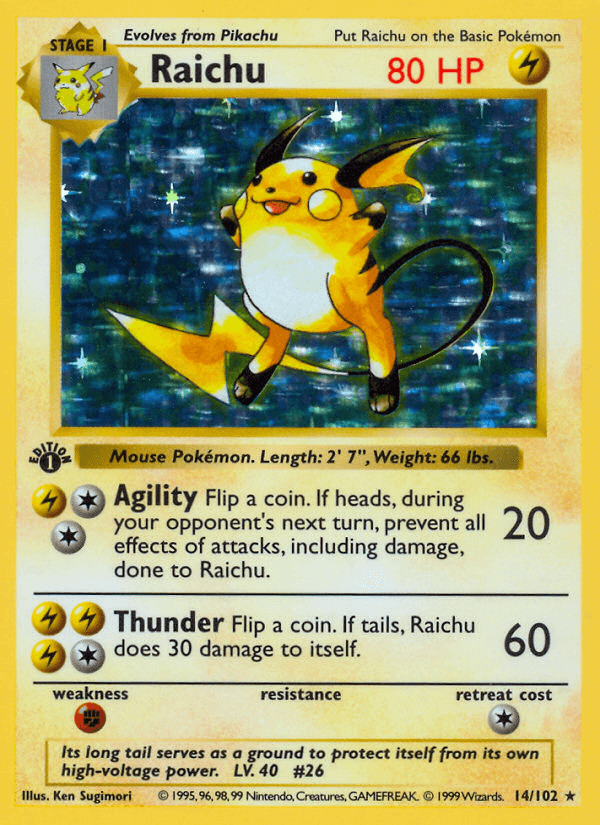 Raichu (Base) #14 card art