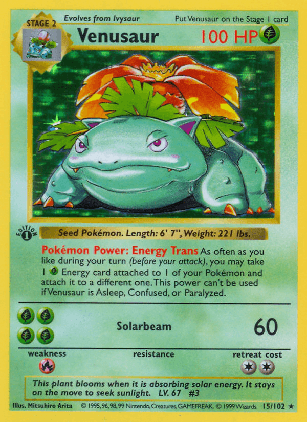 Venusaur (Base) #15 card art