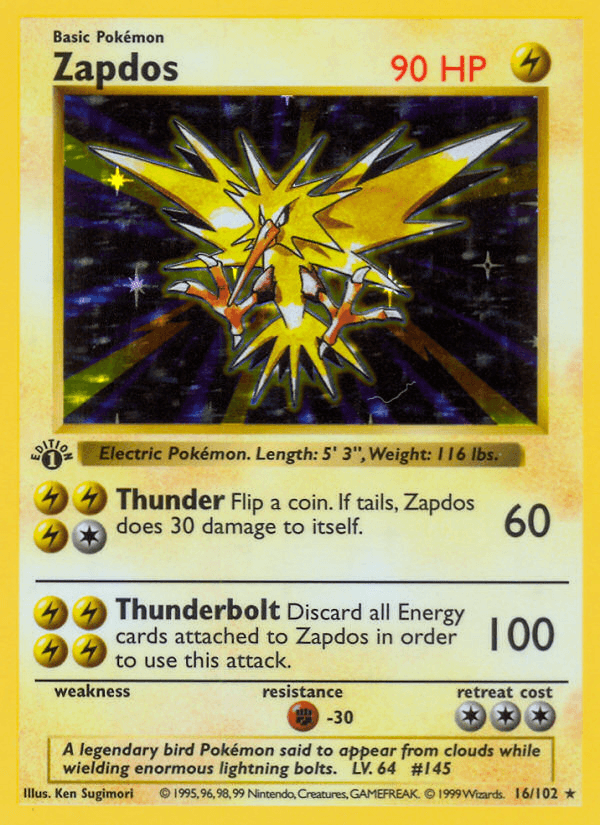 Zapdos (Base) #16 card art