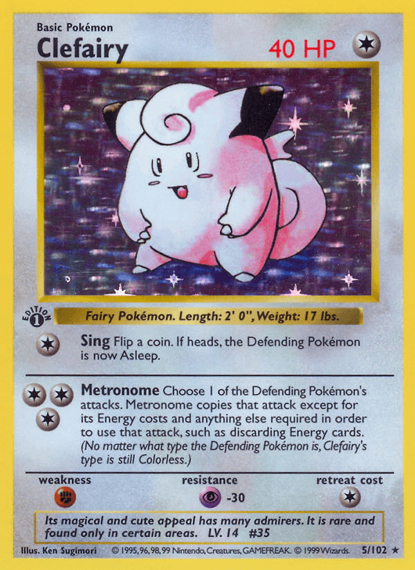 Clefairy (Base) #5 card art