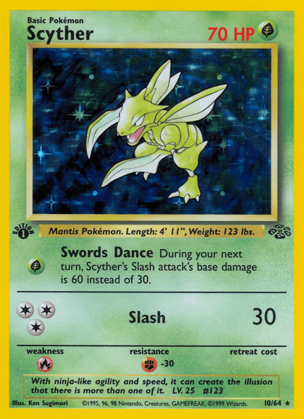 Scyther (Jungle) #10 card art