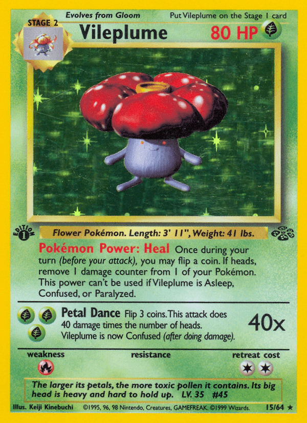 Vileplume (Jungle) #15 card art