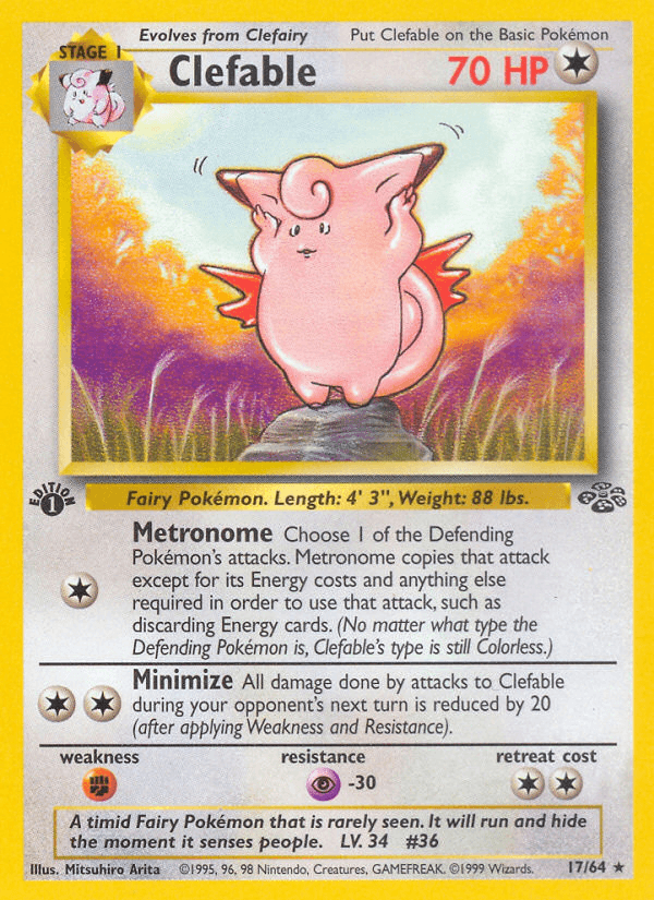 Clefable (Jungle) #17 card art