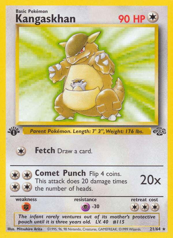 Kangaskhan (Jungle) #21 card art