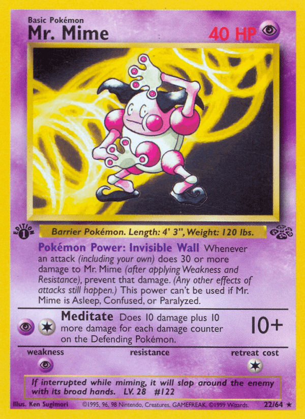 Mr. Mime (Jungle) #22 card art