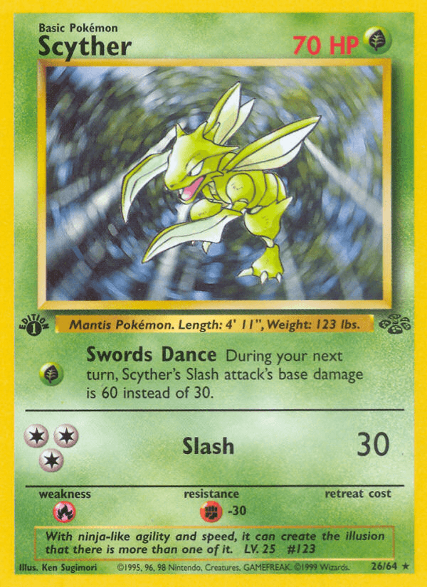 Scyther (Jungle) #26 card art