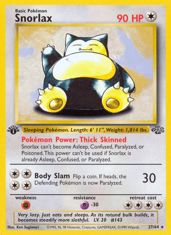 Snorlax (Jungle) #27 card art