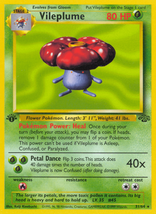 Vileplume (Jungle) #31 card art