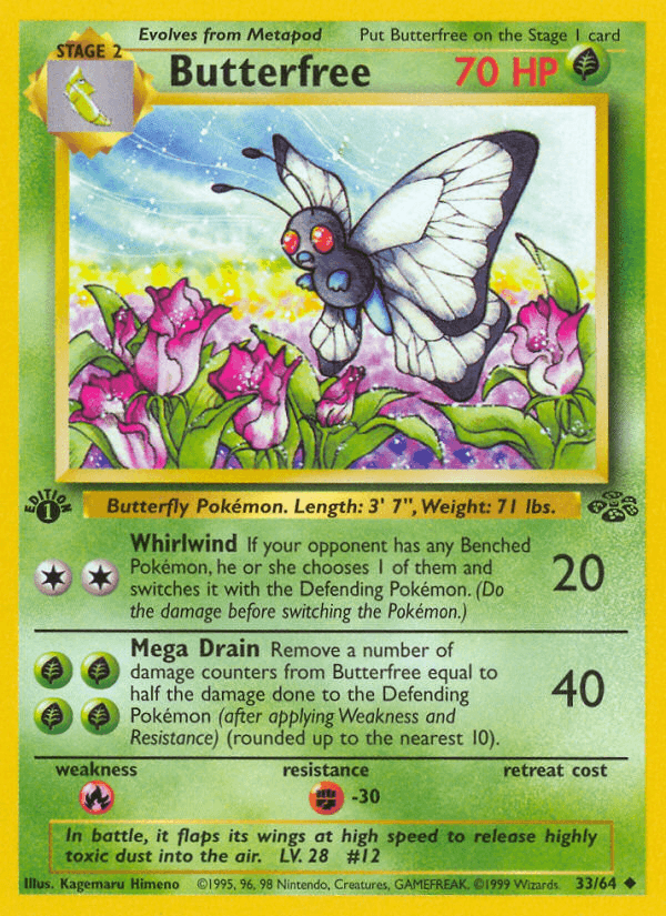 Butterfree (Jungle) #33 card art