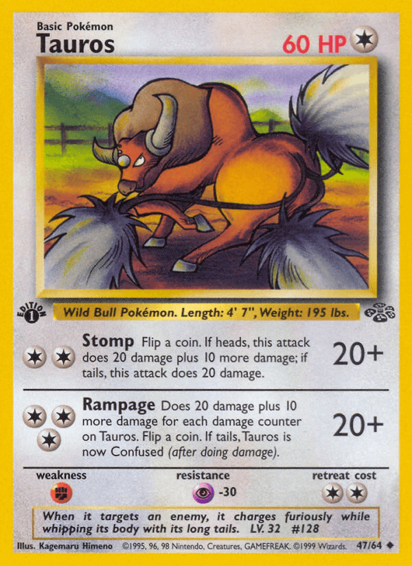 Tauros (Jungle) #47 card art