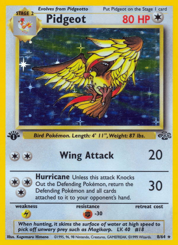 Pidgeot (Jungle) #8 card art