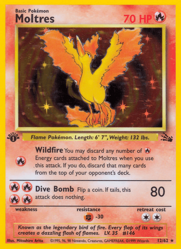 Moltres (Fossil) #12 card art