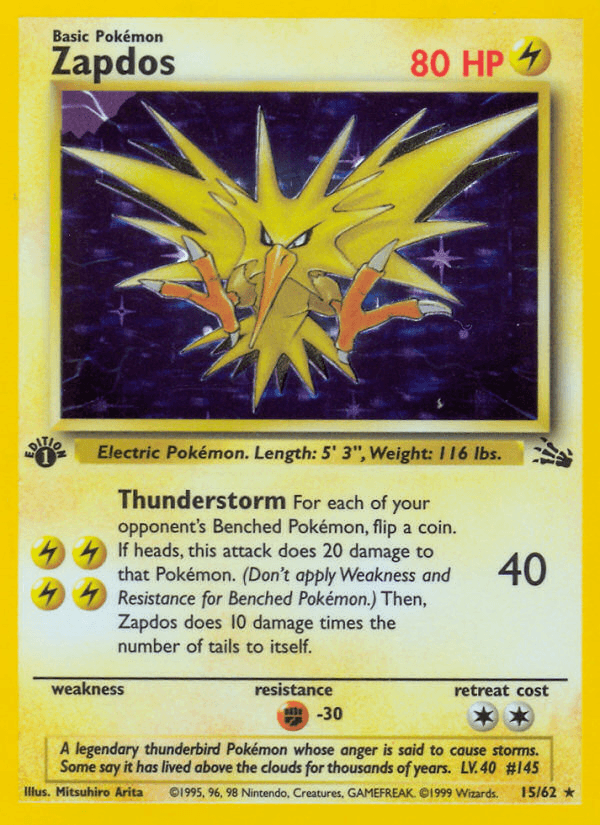 Zapdos (Fossil) #15 card art