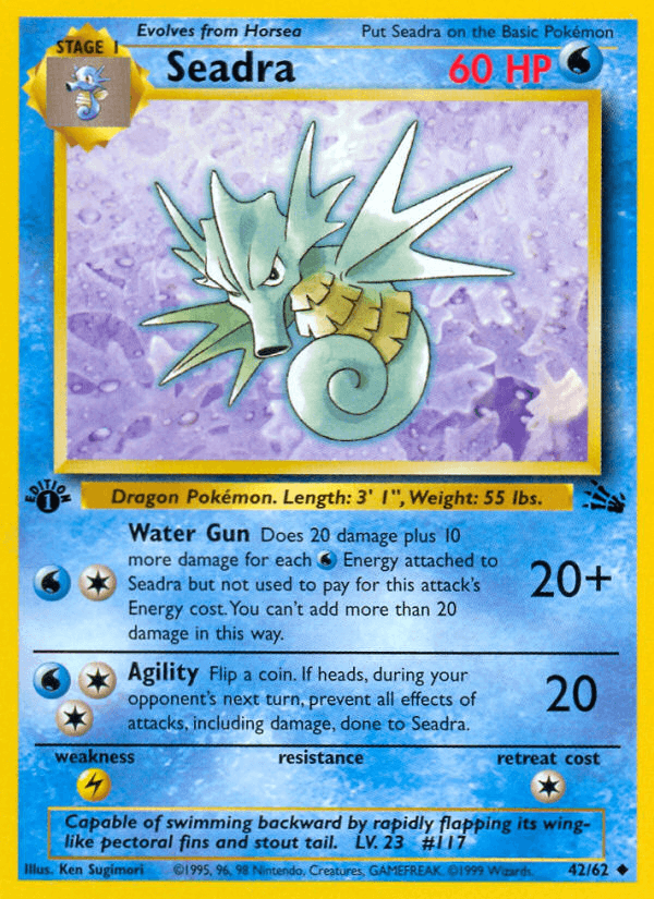 Seadra (Fossil) #42 card art