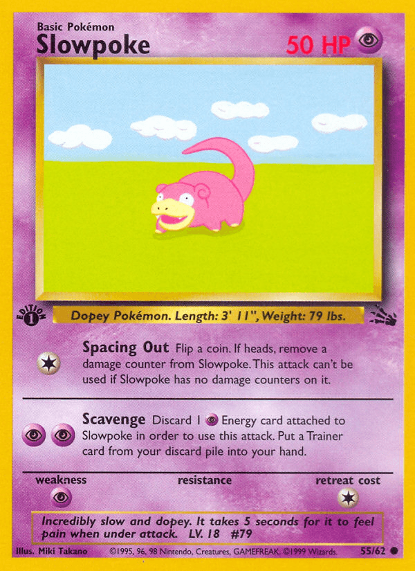 Slowpoke (Fossil) #55 card art