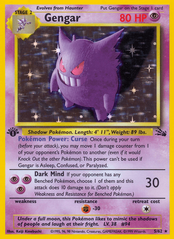 Gengar (Fossil) #5 card art