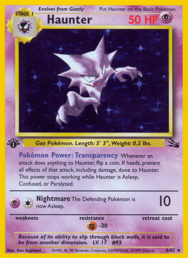 Haunter (Fossil) #6 card art