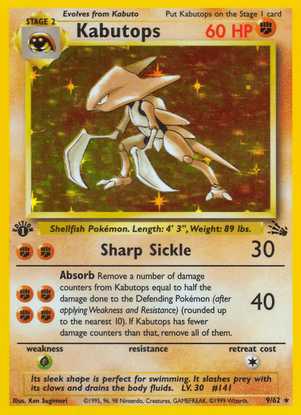 Kabutops (Fossil) #9 card art