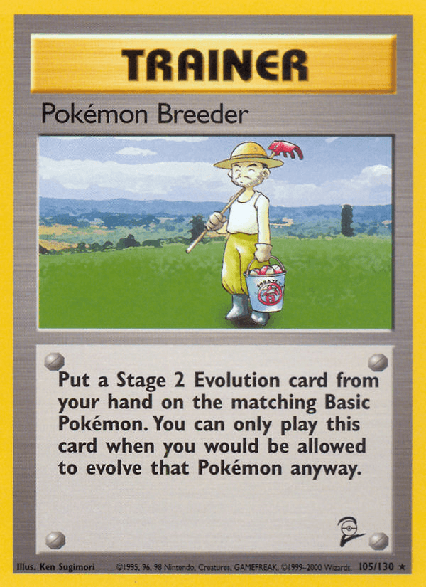 Pokémon Breeder (Base Set 2) #105 card art