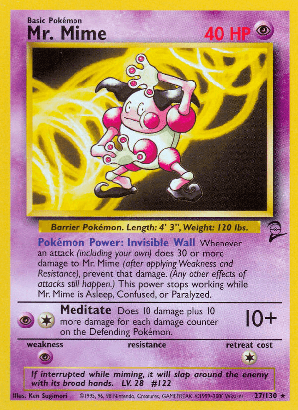 Mr. Mime (Base Set 2) #27 card art