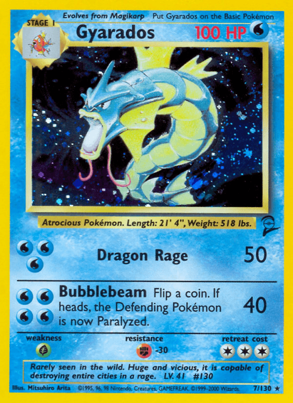 Gyarados (Base Set 2) #7 card art