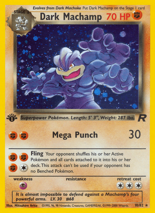 Dark Machamp (Team Rocket) #10 card art