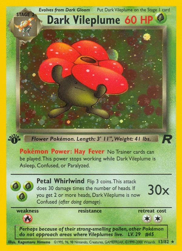 Dark Vileplume (Team Rocket) #13 card art
