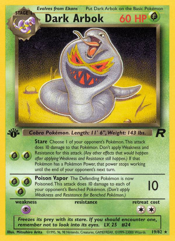 Dark Arbok (Team Rocket) #19 card art