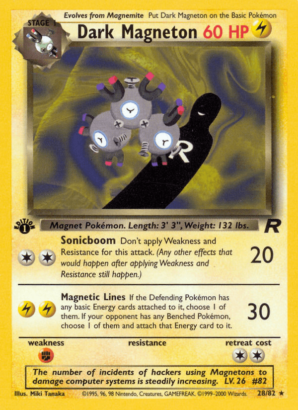 Dark Magneton (Team Rocket) #28 card art