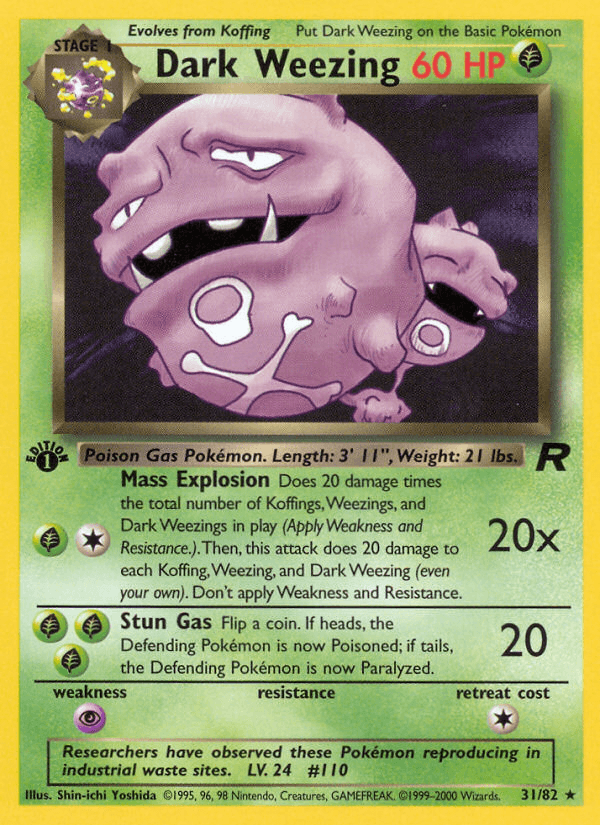 Dark Weezing (Team Rocket) #31 card art