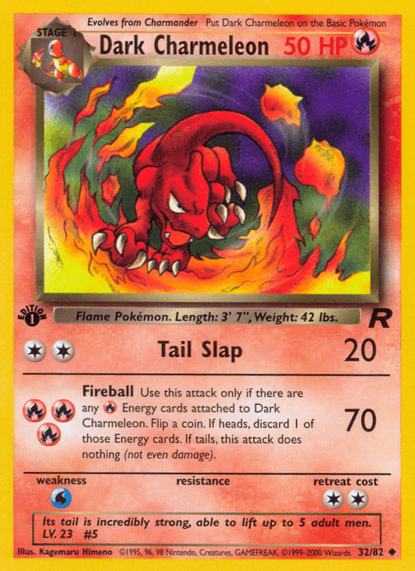 Dark Charmeleon (Team Rocket) #32 card art