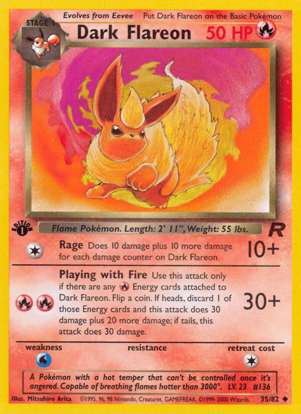 Dark Flareon (Team Rocket) #35 card art