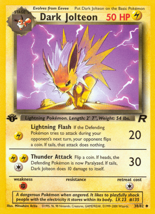 Dark Jolteon (Team Rocket) #38 card art