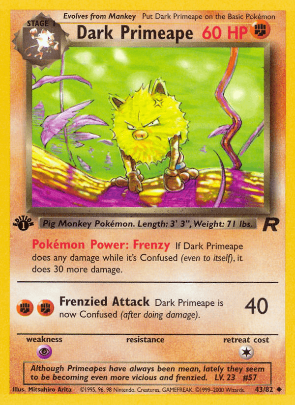 Dark Primeape (Team Rocket) #43 card art