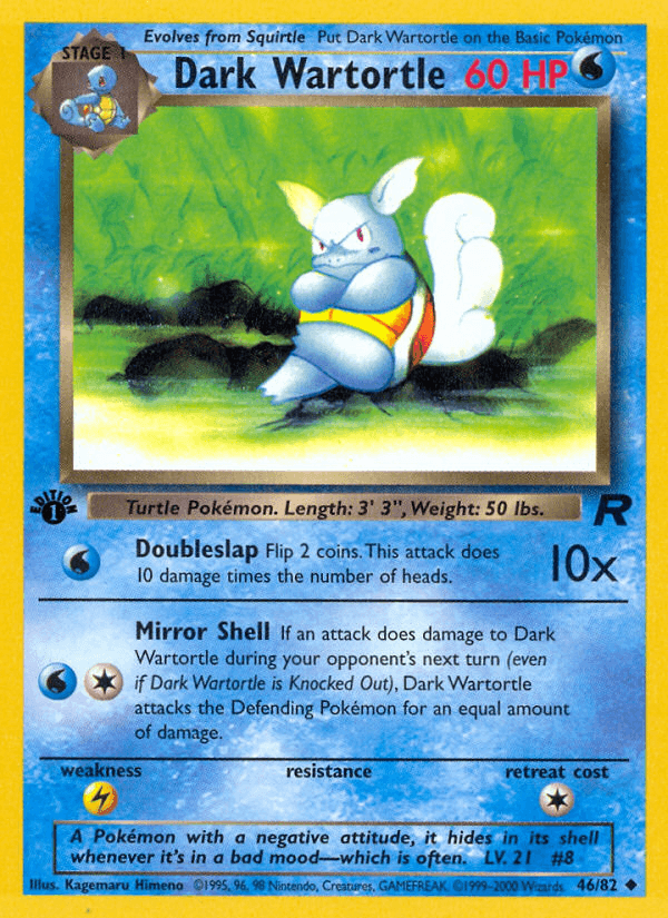 Dark Wartortle (Team Rocket) #46 card art