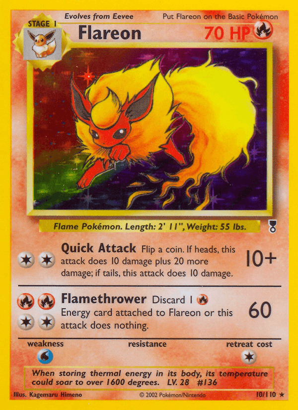 Flareon (Legendary Collection) #10 card art