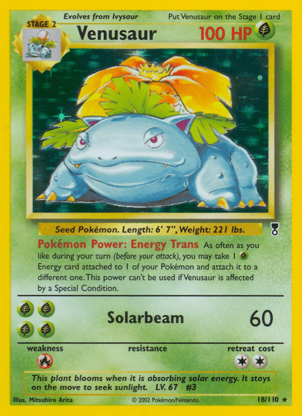 Venusaur (Legendary Collection) #18 card art