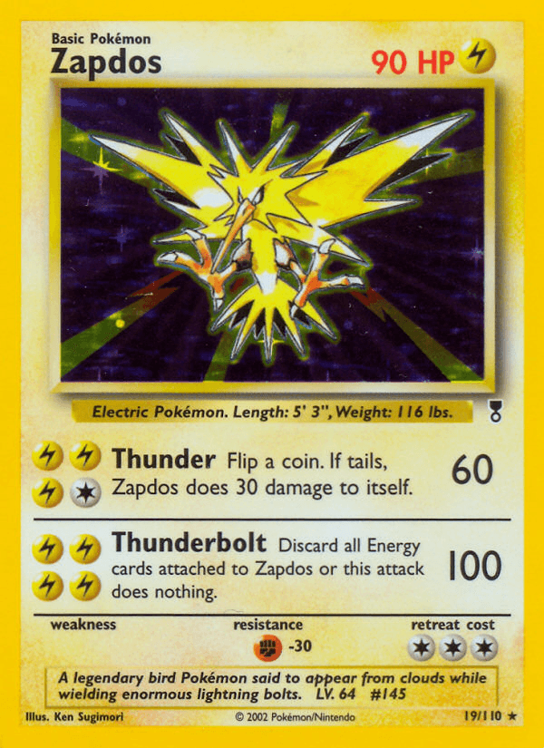 Zapdos (Legendary Collection) #19 card art