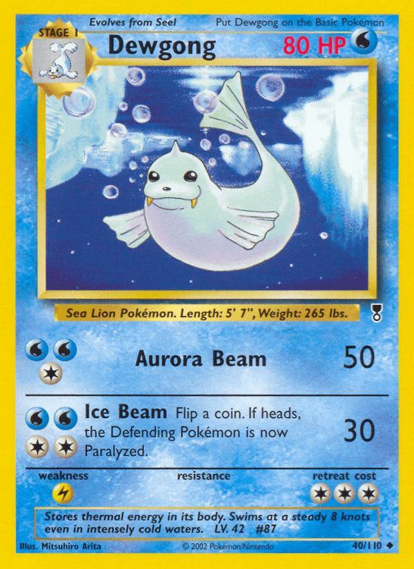 Dewgong (Legendary Collection) #40 card art