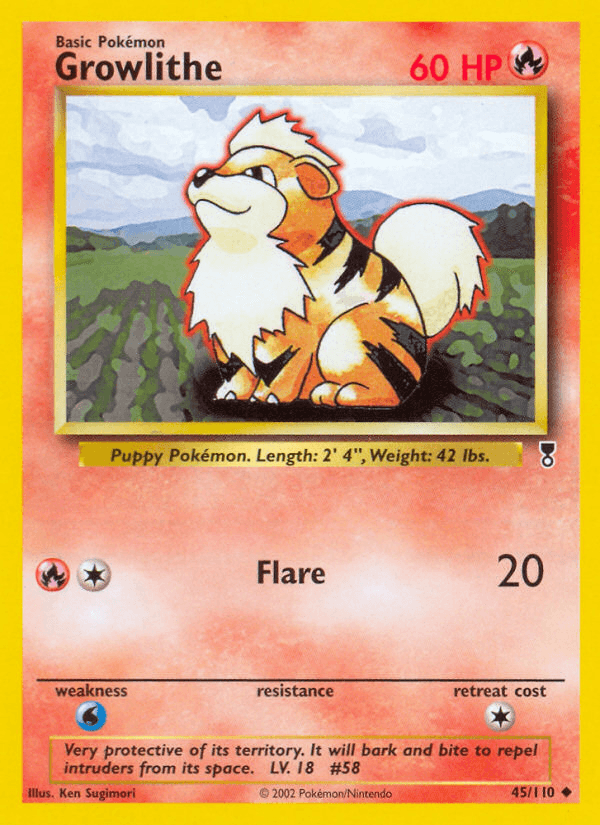 Growlithe (Legendary Collection) #45 card art