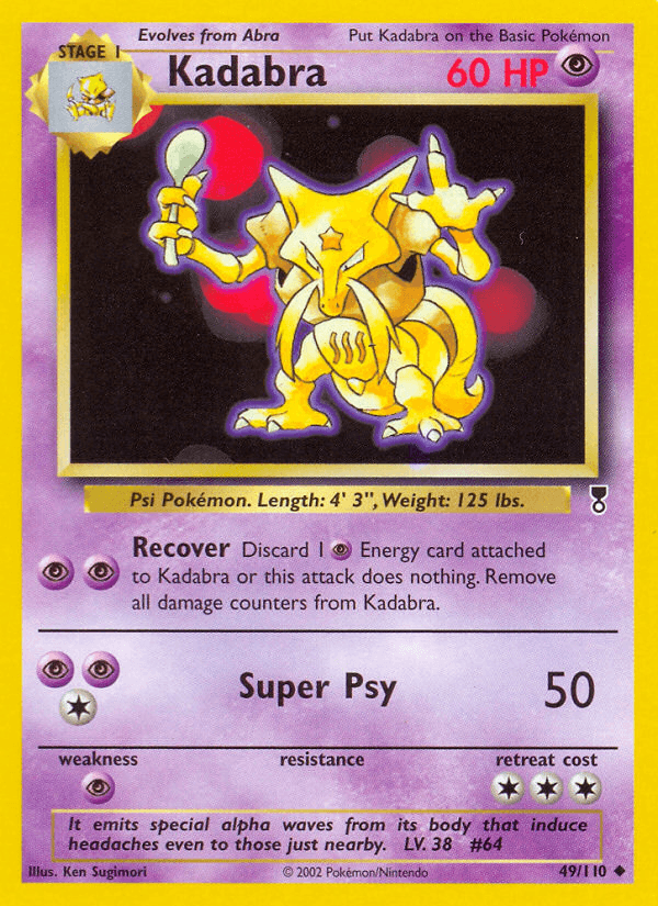 Kadabra (Legendary Collection) #49 card art