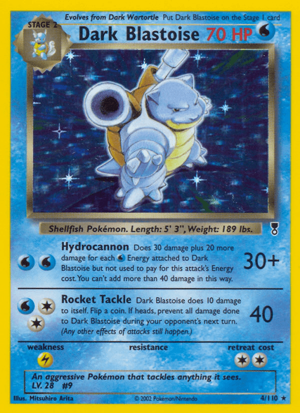 Dark Blastoise (Legendary Collection) #4 card art