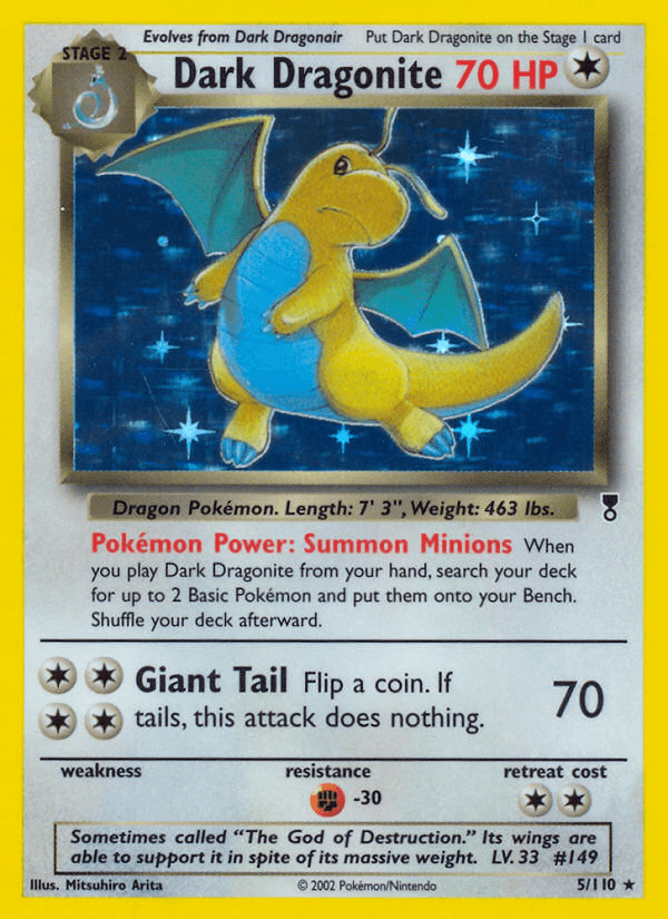 Dark Dragonite (Legendary Collection) #5 card art