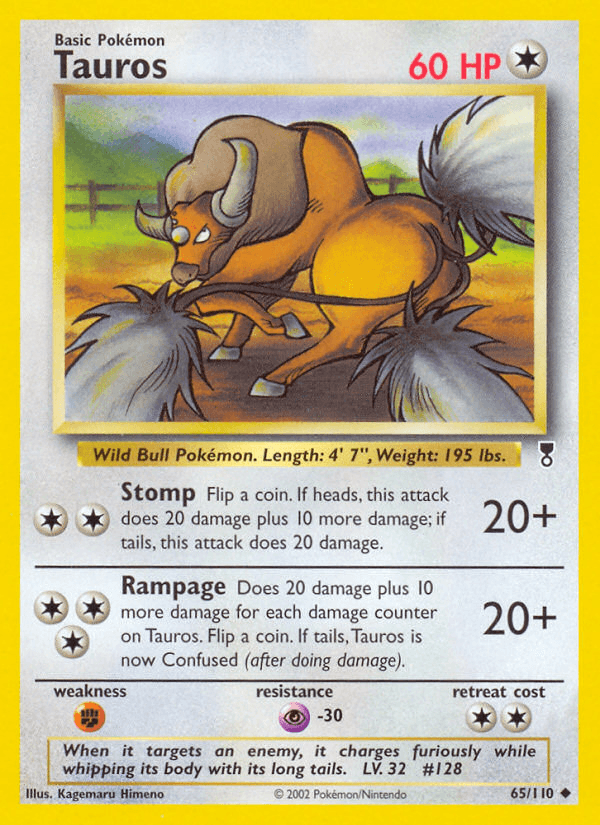 Tauros (Legendary Collection) #65 card art