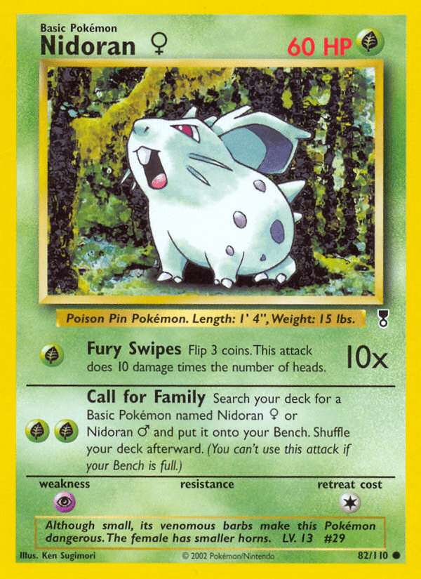 Nidoran ♀ (Legendary Collection) #82 card art