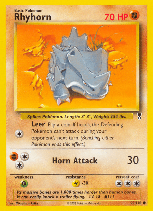 Rhyhorn (Legendary Collection) #90 card art