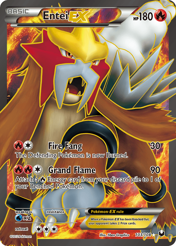 Entei-EX (Dark Explorers) #103